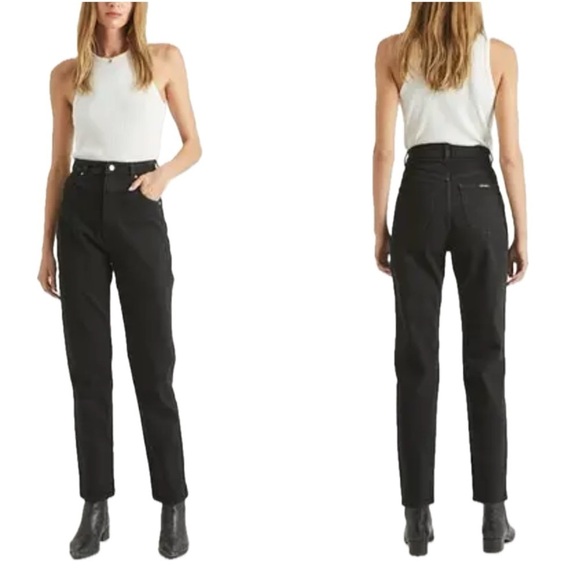 👖💿 ROLLA’S Aussie Elle Ultra High Rise Straight Jeans | 90s Blue Vintage | Sz 27 - Picture 7 of 7